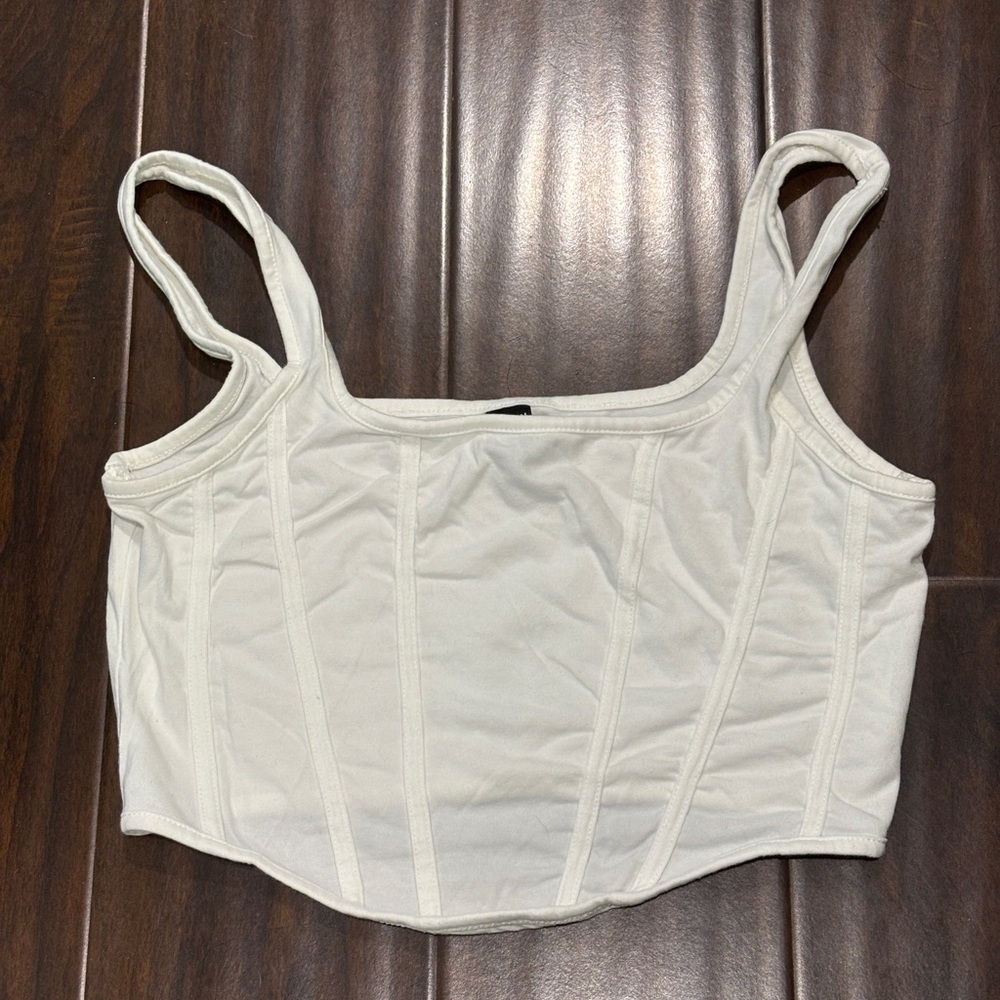 Shein White Crop Top